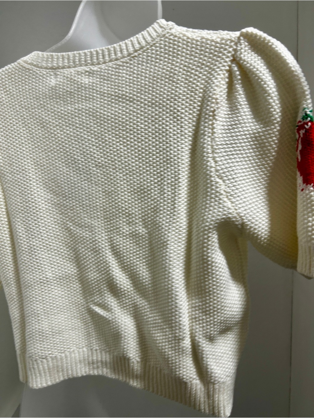 Blu Pepper Tomato Short Sleeve Sweater. L - Picture 7 of 8